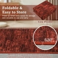 thumbnail image 5 of Hasoo 2' x 6' Runner Rug Solid Washable Rugs Runners for Hallways Non Slip Kitchen Mat with Rubber Backing Indoor Xmas Red Rug, 5 of 6