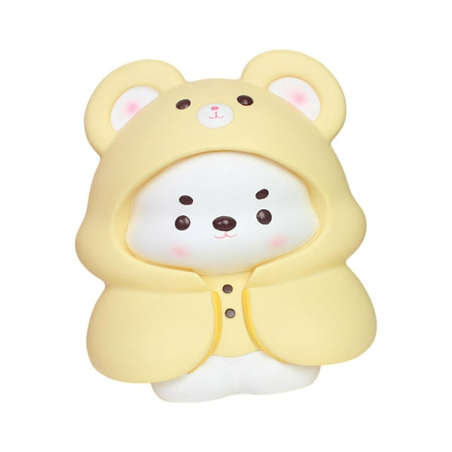 Estatuilla de oso, hucha para niños, decoración del hogar, estatua bonita, recuerdo encantador, regalo de Festival, artesanía de escritorio, bote de impermeable