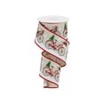 thumbnail image 3 of Christmas Bicycle Wired Edge Ribbon - 2 1/2" x 10 Yards, Red Stitched Edges, White Snowflakes, Gifts, Presents, Scarf, Wreath, Bows, 3 of 3