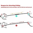 thumbnail image 4 of Double Dog or Pet Leash - Reflective Elastic Material - 360° Shock Absorption - Tangle Free - Walking/Training with Two Dogs - Poop Bag Included, 4 of 5