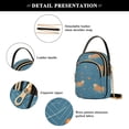 thumbnail image 4 of FORMRS Crossbody Bag for Women Quilted Travel Shoulder Cell Phone Purse with Chain Strap Handbag, Capybaras Swimming, 4 of 7