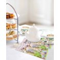 thumbnail image 4 of Easter Kitchen Dish Towels for Drying Dishes Set of 4, Rabbit Sheep Eggs Butterfly Flowers Pink Grid Waffle Weave Microfiber Hand Tea Bathroom Towels Quick Dry & Absorbent Towel 12x12, 4 of 7