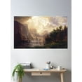 thumbnail image 2 of Albert Bierstadt - Among The Sierra Nevada Mountains, California (1868) Poster Wall Art, Modern Wall Decor, 8x12 UNFRAMED, 2 of 3