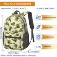 thumbnail image 3 of Tractor and Harvesters Cream Pattern 17" School Backpacks for Teens,Waterproof Oxford Fabric,S-Shape Padded Straps for School,Travel,Hiking,Camping, 3 of 6
