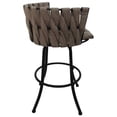 thumbnail image 2 of Metalona Swivel Bar Stool 30" Seat - Basin Beige Fabric - Black Metal Base, 2 of 3