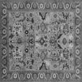 thumbnail image 1 of Ahgly Company Indoor Square Oriental Gray Traditional Area Rugs, 3' Square, 1 of 4