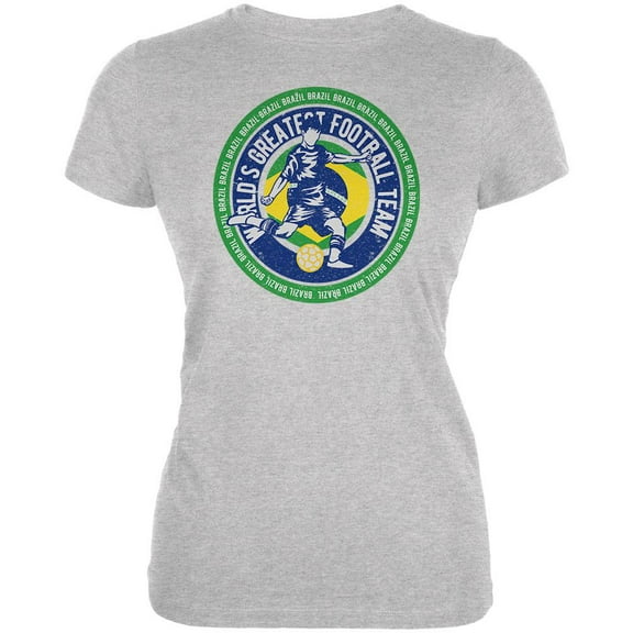 World Cup Brazil Soccer World's Best Football Team Juniors Soft T Shirt