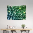 thumbnail image 2 of Uemuo Green Disco Lights Printed 29x37 Inch Tapestry Wall Hanging – Lightweight & Durable – Perfect for Dorm Decor, Beach Throw, Sofa Cover, Tablecloth, 2 of 8