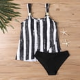 thumbnail image 4 of Qingpeng Womens Tankini Bathing Suit Fashion Print Ruched Tummy Control Two Piece Swimsuit with Bottom Flowy Swimwear, 4 of 6