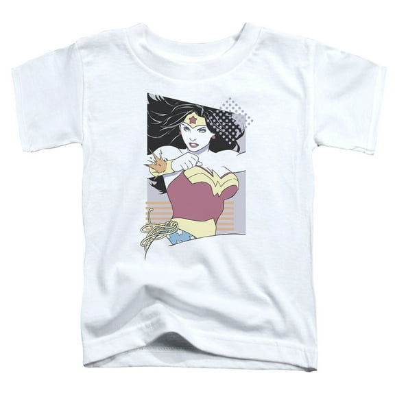 Justice League Wonder Woman 80S Minimal Little Boys T Shirt