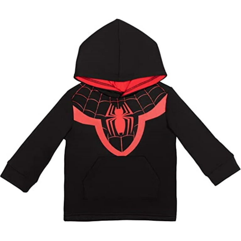 Marvel Spider-man Miles Morales Big Boys Fleece Half Zip Hoodie