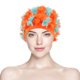 thumbnail image 4 of unbranded Gorro Para Piscina De Mujer Con Floral Flexible Protección Para Cabello, 4 of 8