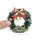 thumbnail image 5 of Corona navideña en miniatura, mini corona navideña colgante, decoración para árbol de Navidad, casa de muñecas, guirnalda, accesorios de decoración de pared, 5 of 5
