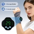 thumbnail image 2 of Cordless Wrist Massager Brace, Electric EMS Wrist Massager with 10 Modes & 29 Intensities, Rechargeable Magnetic Detachable Wrist Support Wrap for Fatigue Relief, Office Home Travel Use, 2 of 11