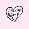 thumbnail image 4 of Inktastic I Love My Mom and Dad in Black Chalk Heart Boys or Girls Baby T-Shirt, 4 of 5
