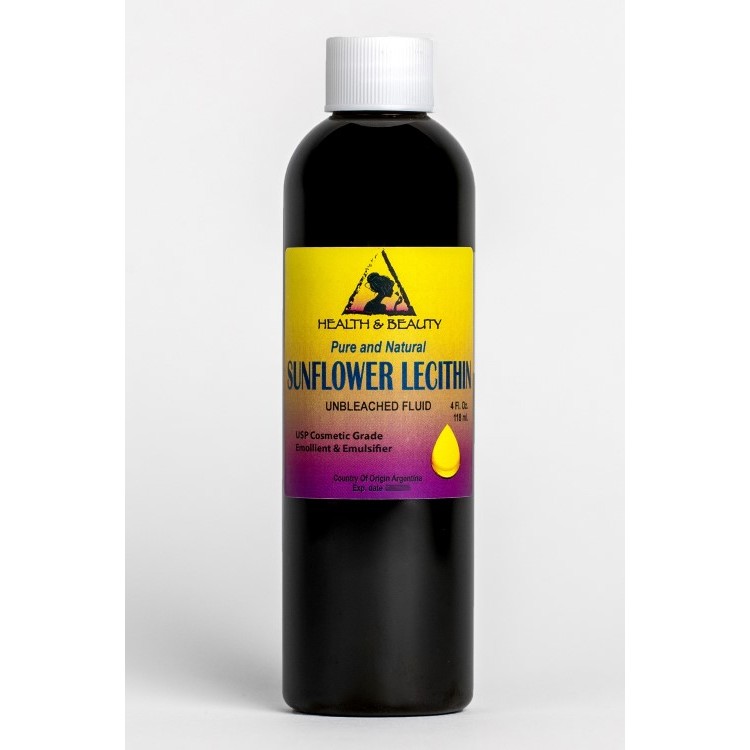 LECITHIN SUNFLOWER UNBLEACHED FLUID LIQUID EMULSIFIER EMOLLIENT PURE 4