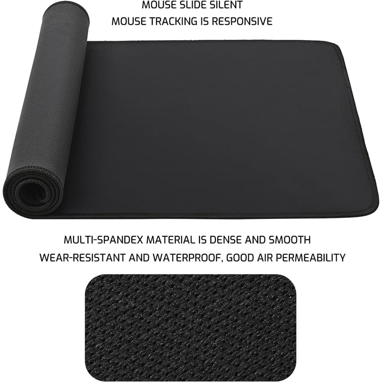 Extended Large Gaming Mouse Pad Stitched Edges Non-Slip Rubber Base 31.5x12 XL