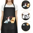 thumbnail image 2 of Christmas Holiday Chef Kitchen Apron - Frosty Custom Apron for Women, 2 of 3