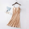thumbnail image 4 of TRUBKH Camisole Tops for Women Basic Tank Tops for Women Tank Tops with Built in Bras Built in Bra Tops for Women Dress with in Bra Pajama Dresses Daily Sleepwear Nightgown Workout Top Khaki Xl, 4 of 5