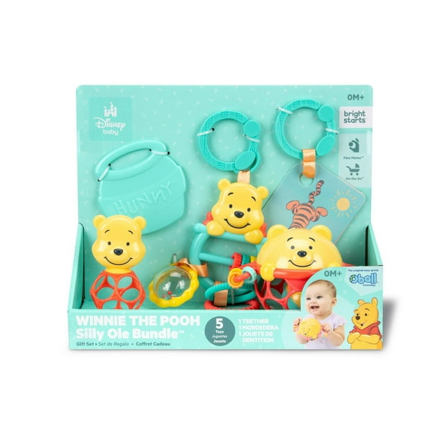 Bright Starts Oball Disney Baby Winnie The Pooh Silly Ole Bundle Gift Set, age group: 0M+ - 17454