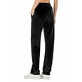 thumbnail image 4 of FANNYC Women's Velvet Sweatpants Solid Lightweight Jogging Activewear Pants Loose Casual Track Pants Yoga Running Fitness Exercise Tracksuit Long Trousers, 4 of 5