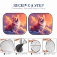 thumbnail image 6 of Sikiie Sunset Cloud Corgi Print Foldable Car Windshield Sun Visor, Car Window Sunshade Suitable for Sedan, SUV and Truck Car Accessories-Medium, 6 of 6