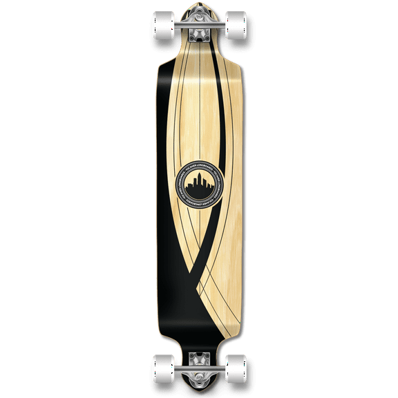 Yocaher Drop Down Crest Onyx Longboard Complete