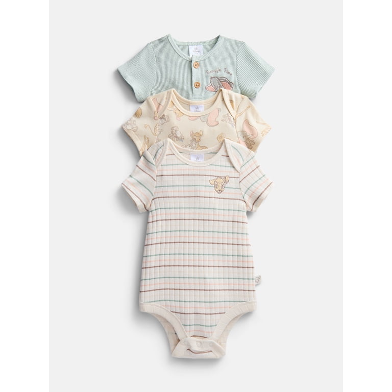 Disney Baby Wishes + Dreams Bodysuits, 3-Pack photo 1