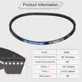 thumbnail image 2 of 4Pack AX30 EPDM V-Belt, Raw Edge Cogged V Belt, 32" Outer Circumference, 2 of 5