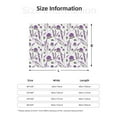 thumbnail image 5 of Fuzoiu Lavender Flowers Print Flannel Blanket,Throw Blanket,Flannel Home Decor,Fleece Bed Blankets,Cozy Soft Blanket for Bed, Sofa, Camping, and Travel-60"x50", 5 of 6