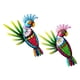 thumbnail image 1 of 2 esculturas de loros de metal para decoración de pared, para el hogar, la cocina, la valla y el balcón. Rojo y verde, 1 of 9