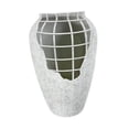 thumbnail image 3 of Jarrón de metal para flores artificiales, adorno para arreglo floral multifuncional White 19x29x11.5cm, 3 of 9