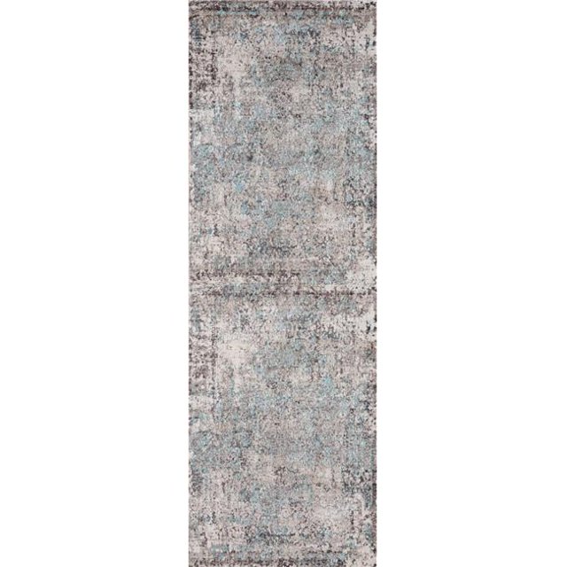United Weavers 1805 40369 28H 2 ft. 7 in. x 8 ft. Soignee Birmingham Runner Rug, Turquoise
