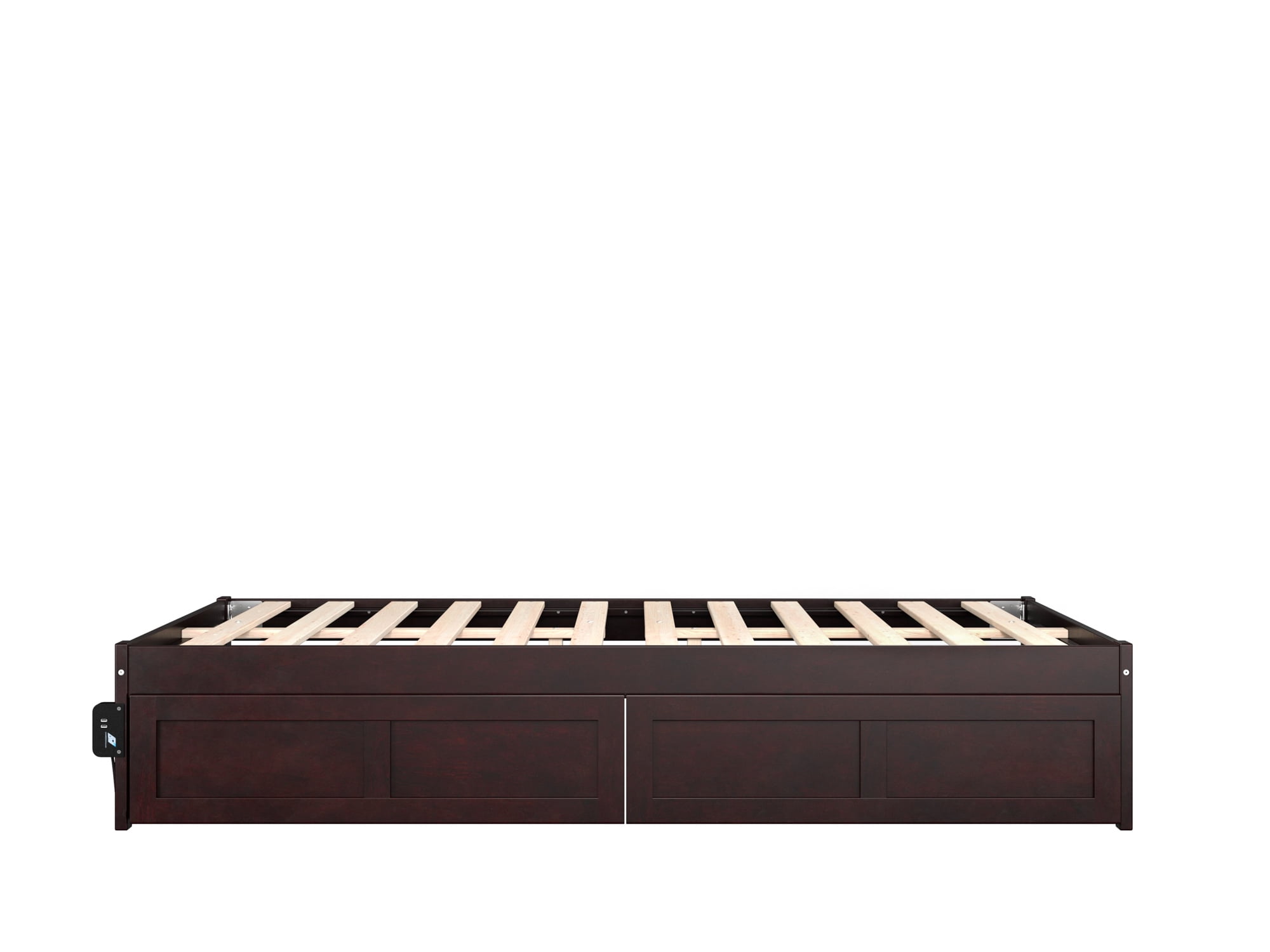 AFI Colorado 14" Full Wood Platform Bed Frame with Set of 2 Storage Drawers, Espresso
