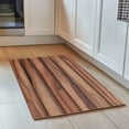 thumbnail image 2 of Brown Wood Board Door Mat Farmhouses Vintage Barn Theme Plank Texture Non Slip Absorbent Entrance Mat Washable Low Profile Indoor Doormat for Front Door Entryway Entry 18"x30", 2 of 9