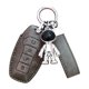 thumbnail image 4 of Funda para llavero de coche de piel sintética para vehículo, impermeable, elegante, protección total contra el desgaste. Gris Plata, 4 of 8