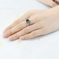 thumbnail image 3 of 925 Sterling Silver Women's Creative Retro Stereo Black Spider Web Ring Fashion Trend Accessories Hip Hop Party Rings Women's Zodiac Rings AAA Cubic Zirconia Engagement Wedding Rings, 3 of 4