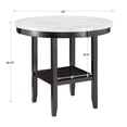 thumbnail image 7 of Weston Home Banford White Faux Marble Counter Height  Round Table, 42" Table, 7 of 7
