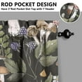thumbnail image 2 of Mushroom (70) Kitchen Curtains - Vintage Tier Curtains for Bathroom Living RV Rod Pocket Window Drapes 36 Inch 2 Panels Set 28"x36" Window Treatment Tiers, 2 of 4