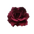 thumbnail image 1 of Horquilla de franela hecha a mano para mujer, elegante, rosa, roja, horquilla, pinzas para el pelo, pieza para la cabeza de dama de honor, Clip de flor nupcialRojo vino5pcs, 1 of 4