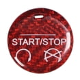 thumbnail image 2 of Engine Button Cover Start Stop Engine Button Cover Carbon Fiber Car Accessory Red Carbon Fiber Engine Start Stop Button Cover Trim Decor Fit For   GT 15-19, 2 of 8