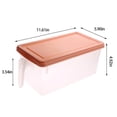 thumbnail image 3 of Dvumao Organizers and Storage, Large Plastic Transparent Covered Refrigerator Vegetable And Fruit Sorting Storage Food Storage Box Rectangular Refrigerator Drawer Organizer Fresh Box, Women Gifts, 3 of 7
