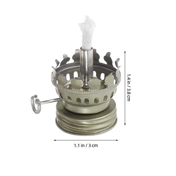 NIAIZEK Aluminum Wick Holder for Oil Lamps, Craft Accessory for Home Lighting and
