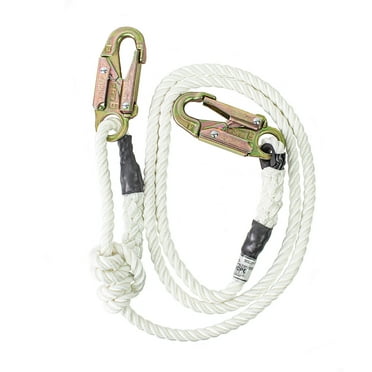 Buckstrap Lanyard 1/2 in. (13mm) Dacron rope w/Steel Snaps adjusts 4-7 ft.