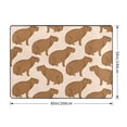 thumbnail image 2 of Area Rugs For Living Room Decor - Brown Capybara Soft Anti Slip Throw Washable Rugs 5x7 For Bedroom, Indoor Carpet For Bedroom Living Room 80x58In, 2 of 7