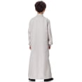 thumbnail image 3 of Tiijoy Boys Arabic Thobe Robe Traditional Loose Embroidery Long Sleeve Thobe, Sizes 6-7, 3 of 4