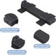 thumbnail image 4 of Slide Gate Latch,Slide Gate Latch Lock with Padlock Hole, Suitable for Wooden Fences,Barn Door Lock,Outdoor,Fence,Courtyard,Shed Lock,Cottages, Cabinet,Matte Black, 4 of 5