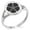 Silver, variant on Stainless Steel Akechi Samurai Crest Minimalist Oval Top Polished Statement Signet Ring