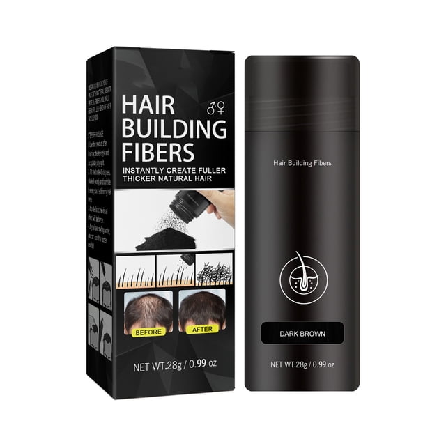 Fiudx Spray de Fibra En Polvo, Potenciador Instantáneo Del Volumen Del Cabello, Fibras de Queratina de Fijación Durante Todo El Día, Solución Sin Olor y con El Mismo Color, Solución Rápida para El Ca
