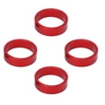 thumbnail image 2 of Front Fork Stem Spacers, Bicycle Headset Pads Easy Installation Lightweight 4 Pcs Strong  For Road Bike For Mountain Bike Red, 2 of 8